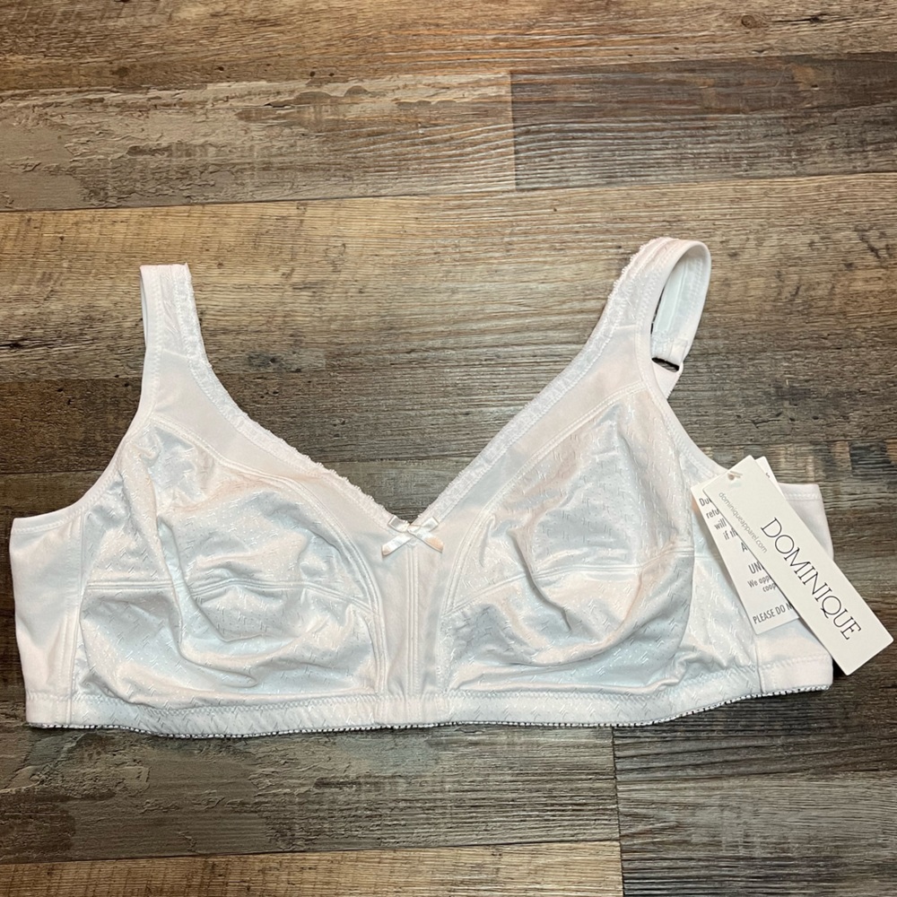 Dominique Marlena Cotton Lined Wire free Comfort Bra, NWT, Size 44B